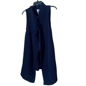 Chico's Johanna Navy Blue Sweater Vest. Sz 1